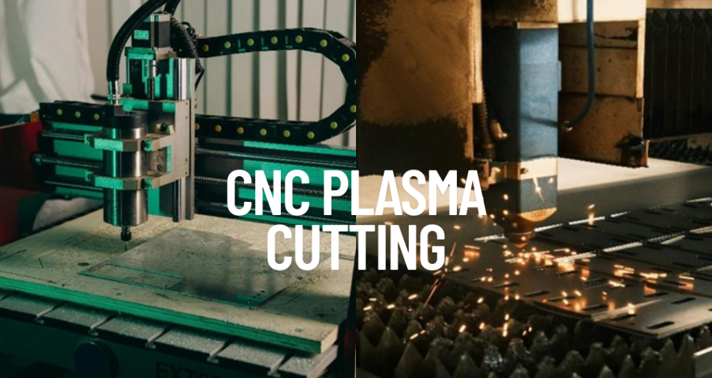 cnc plasma cutter cutting metal sheet with high precision