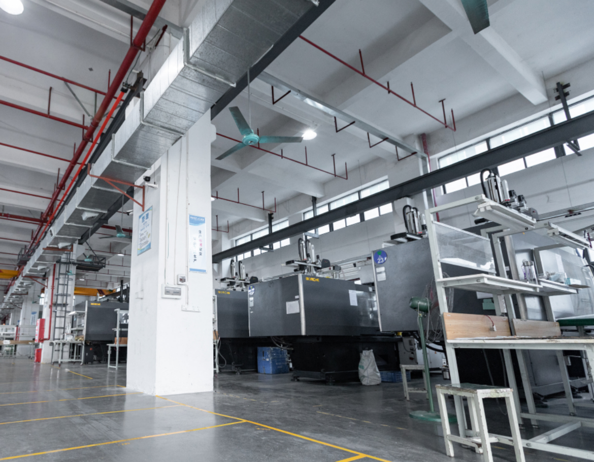 GS Proto facility showcasing injection molding machines