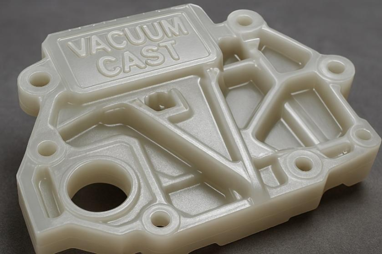 example of a high-precision vacuum cast object with smooth finish